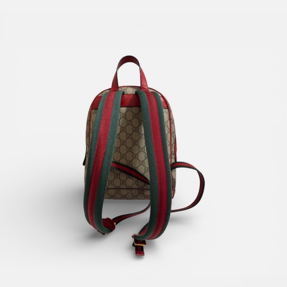 Gucci Backpack Monogram GG Supreme Flower Snake Patches Small Red main image 4